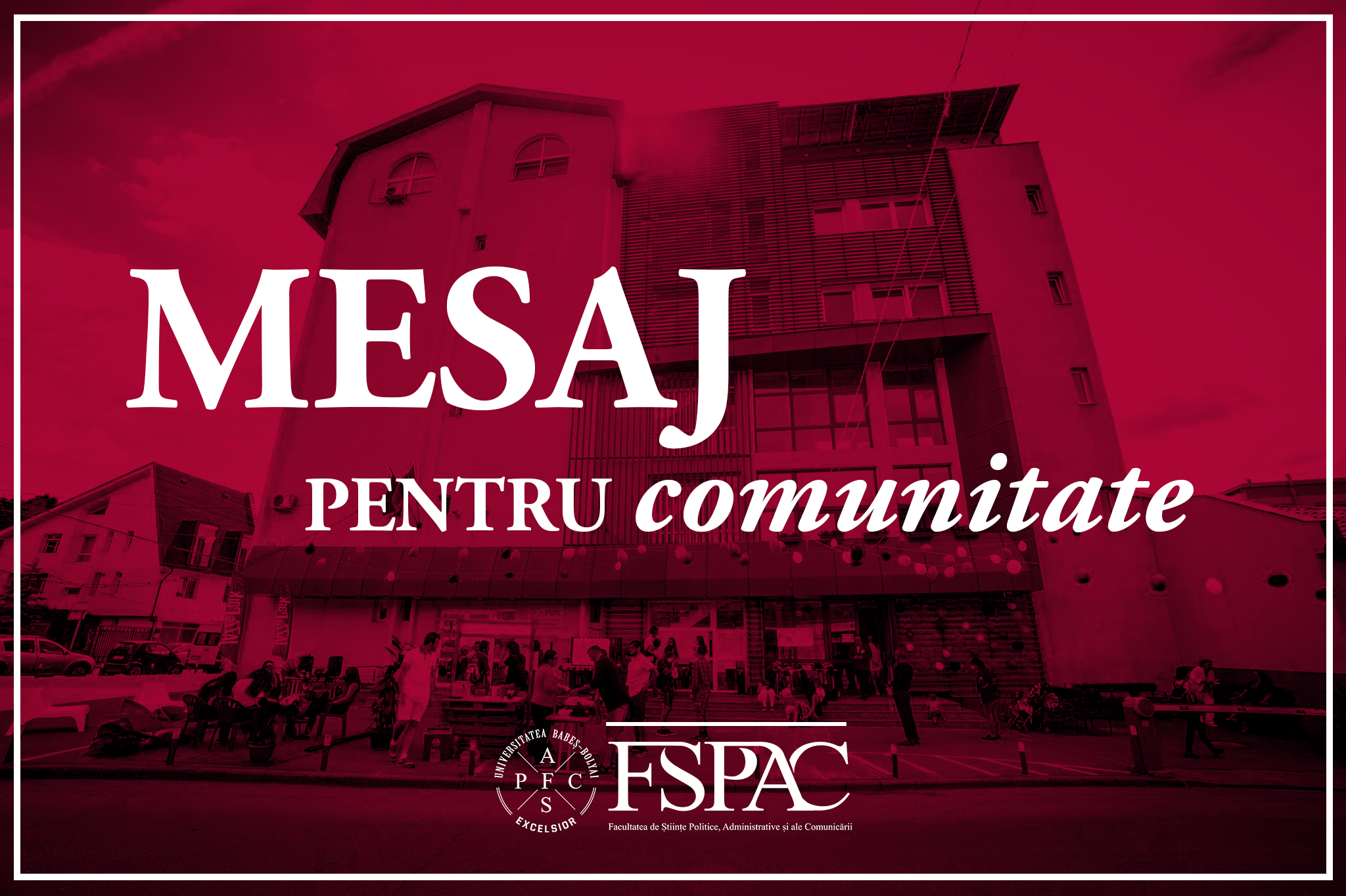 Mesaj pentru comunitate